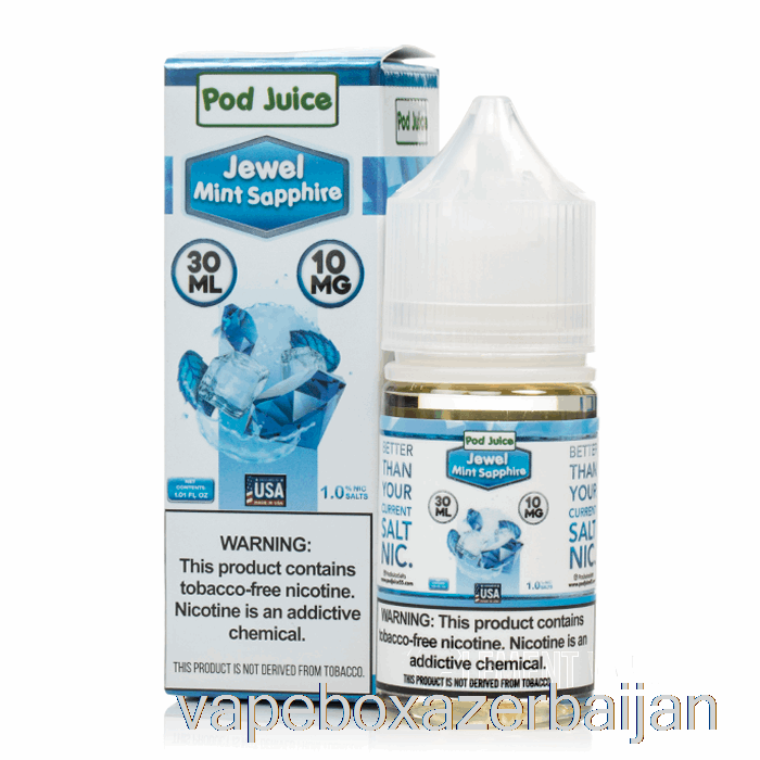 E-Juice Vape Jewel Mint Sapphire - Pod Juice - 30mL 20mg